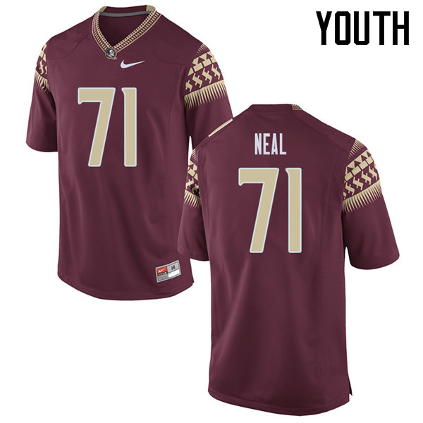 Youth #71 Chaz Neal Florida State Seminoles College Football Jerseys Sale-Garent
